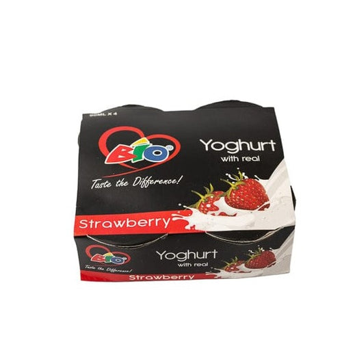 Bio strawberry yoghurt 4 pack at zucchini